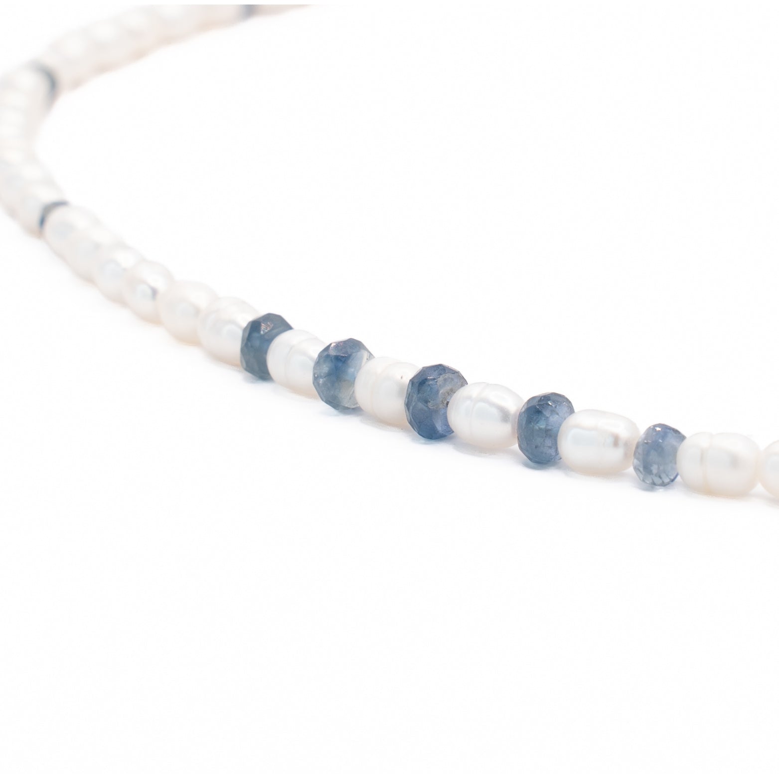 שרשרת פנינים וספיר (זהב) - סאבוגה