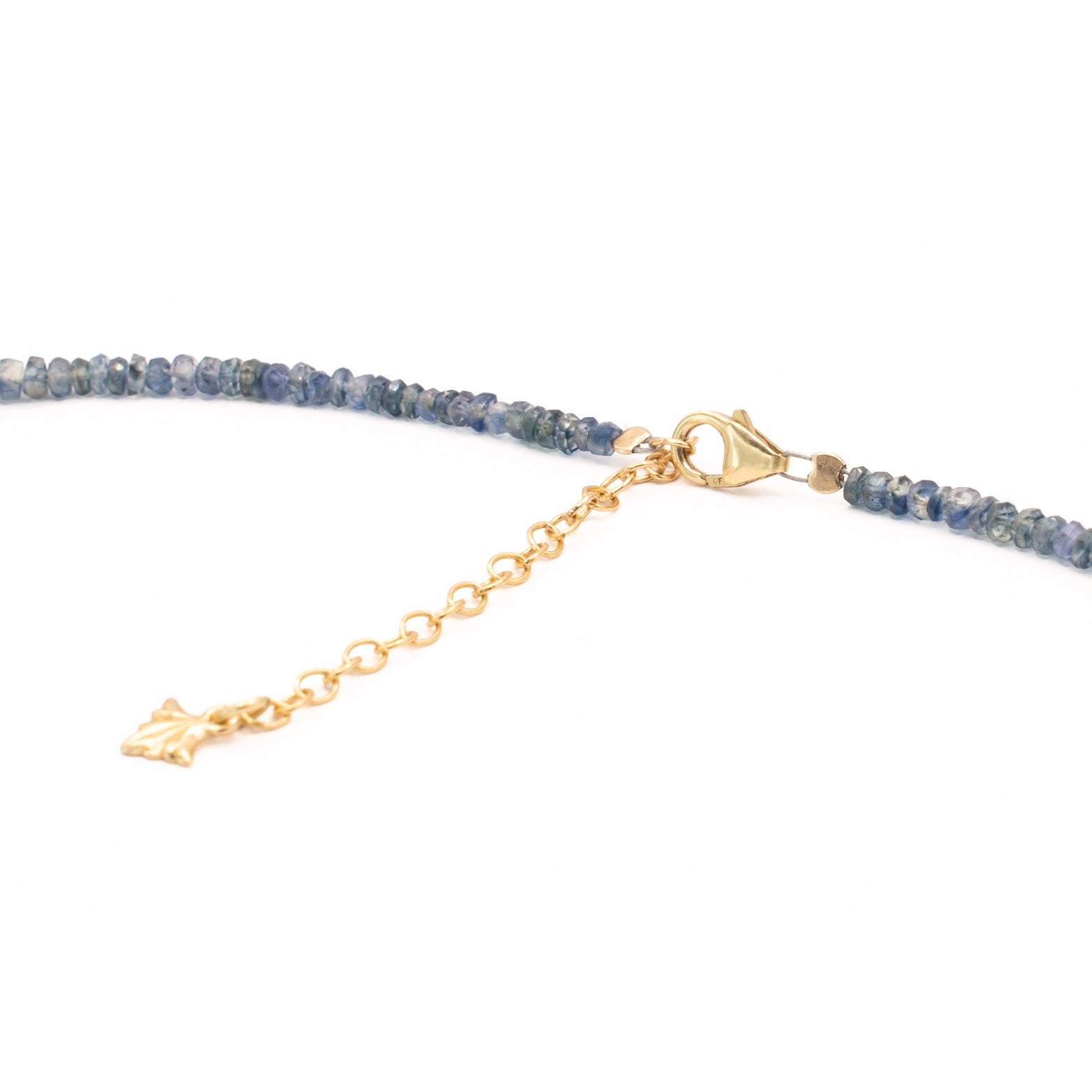 Sapphire and gold bead necklace - Playa Venao