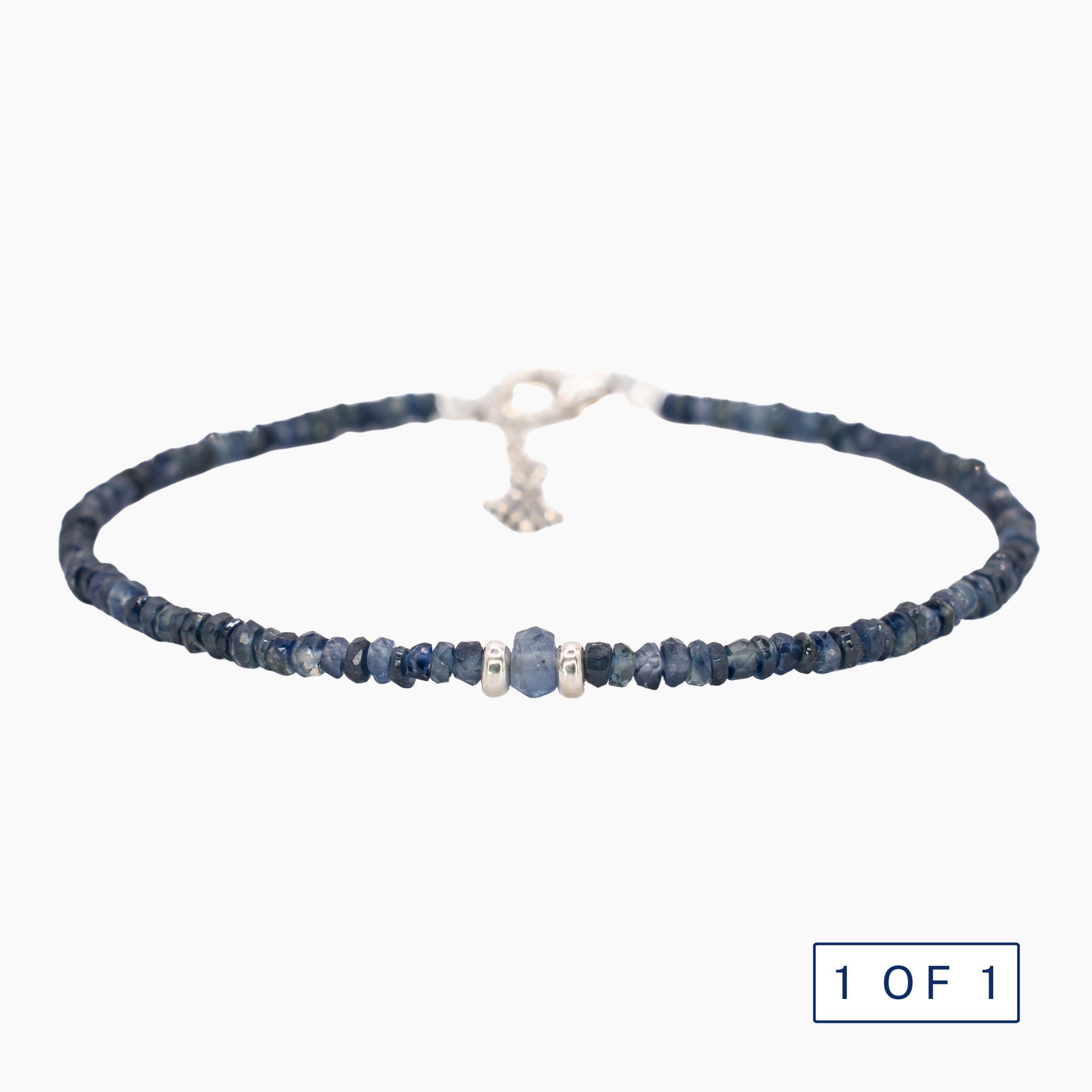 צמיד ספיר וכסף 925 - סנטה קטלינה