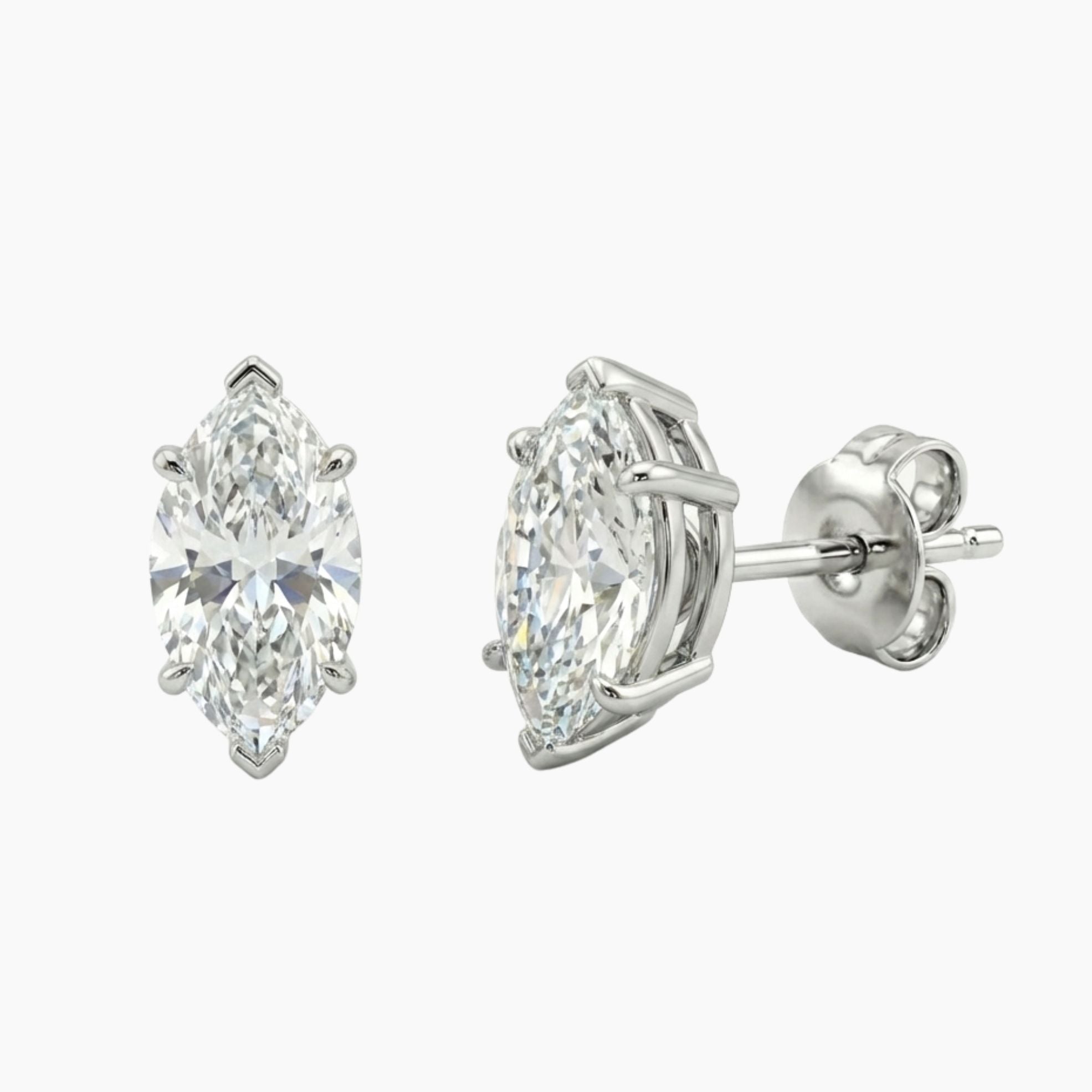 עגילי יהלום מרקיזה