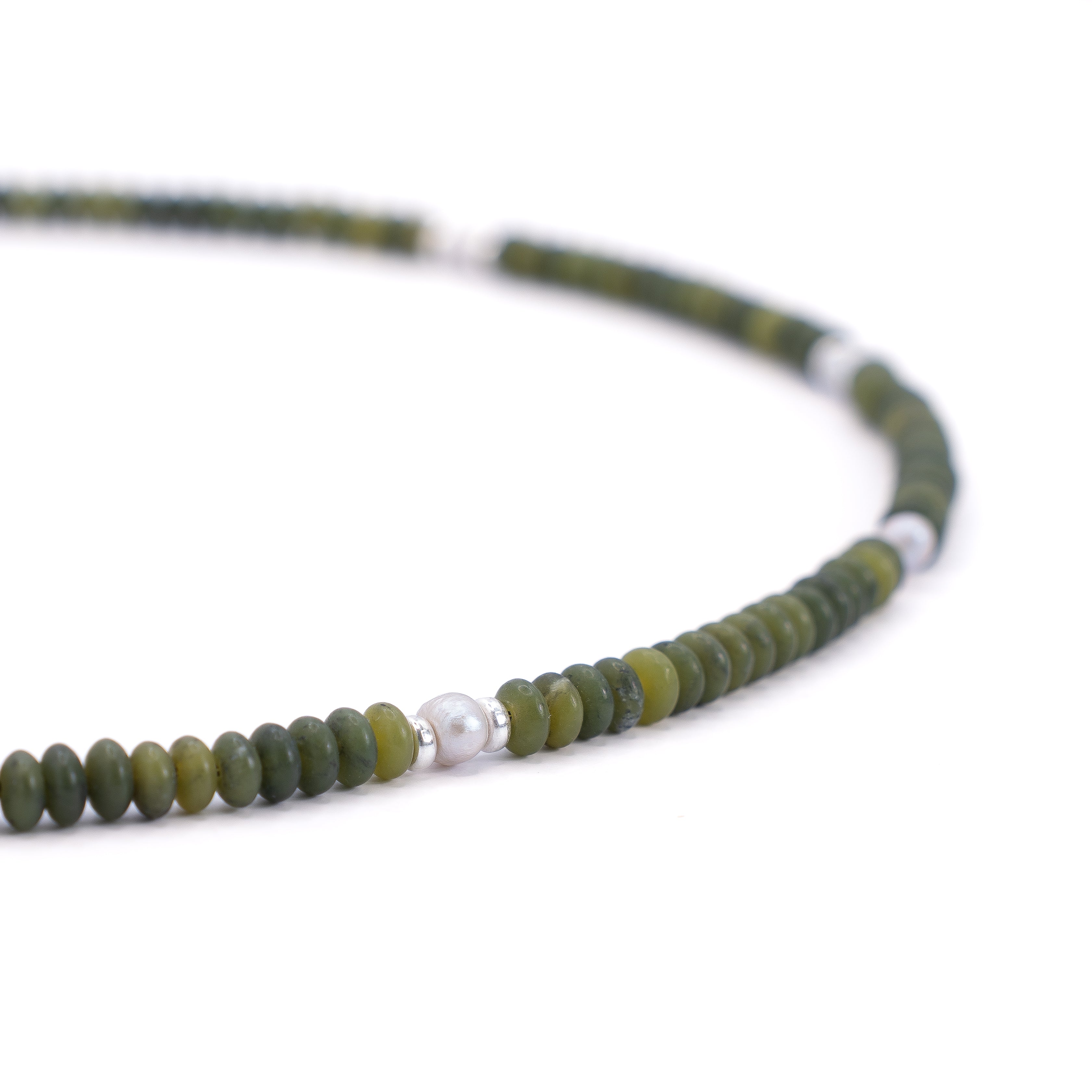 Jade and Pearl Necklace - El Zonta