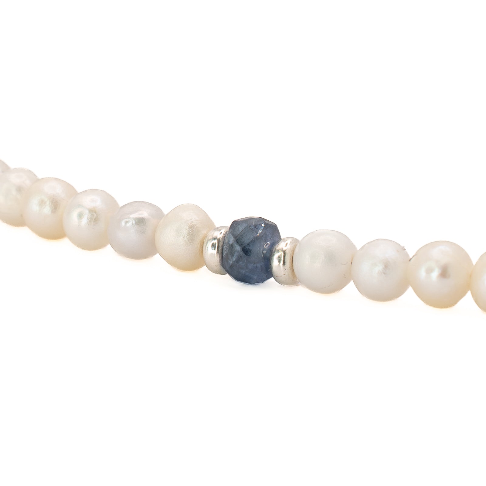 Pearl and sapphire necklace - Del Rey