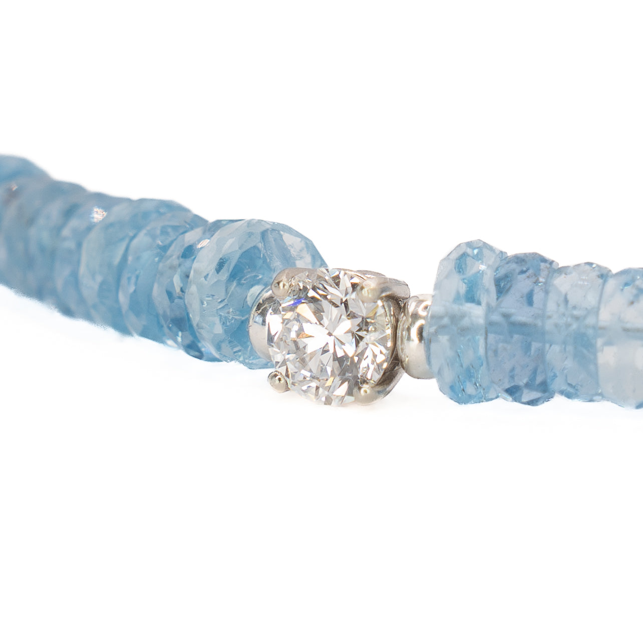 Aquamarine and Diamond Necklace - Box del Toro