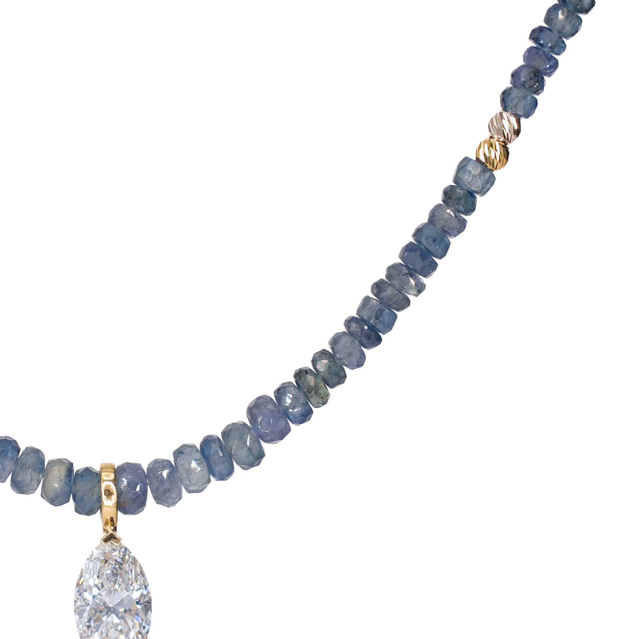 Sapphire and Marquise Diamond Necklace - Venao