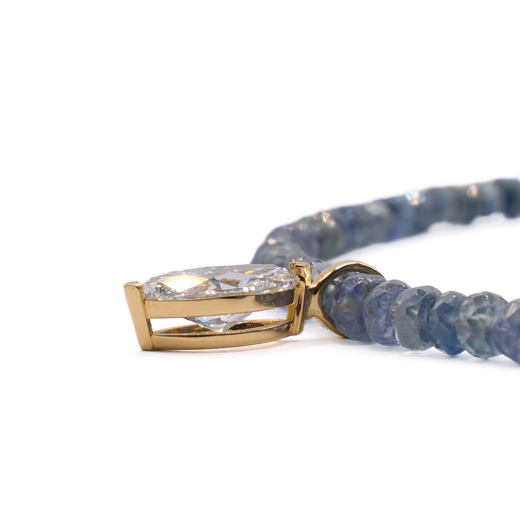 Sapphire and Marquise Diamond Necklace - Venao