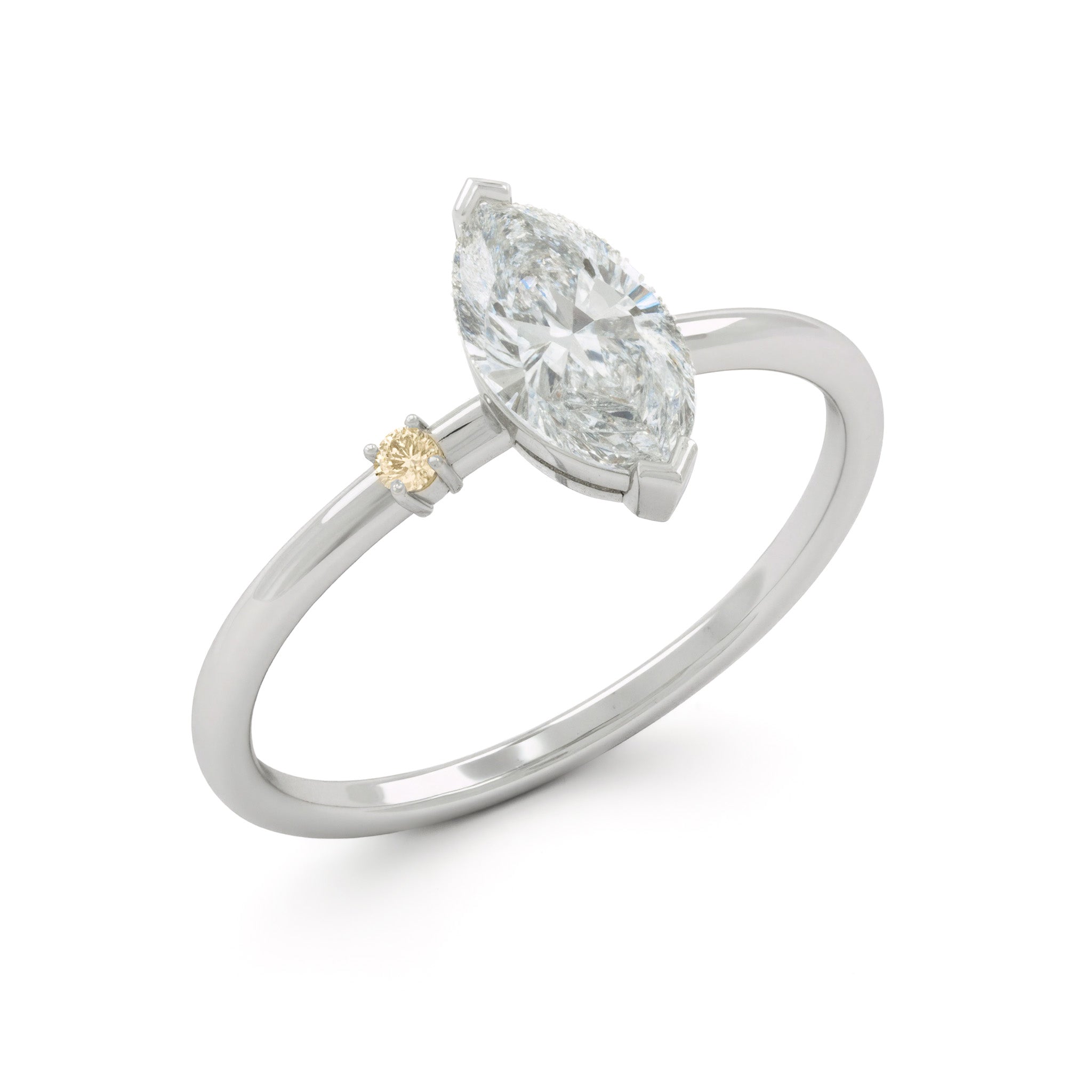 Marquise Diamond Solitaire Ring