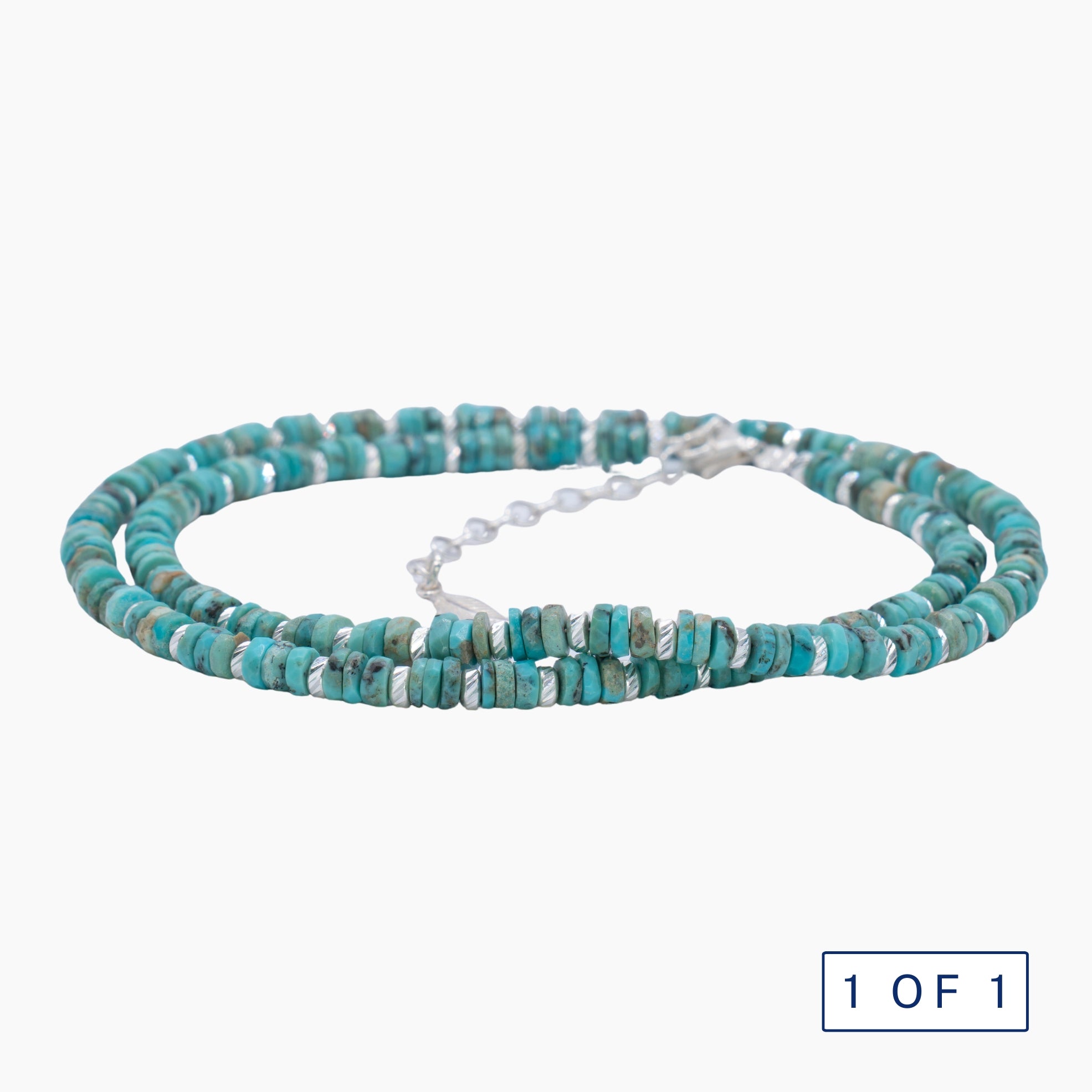 Turquoise and pearl necklace - El Sunzal
