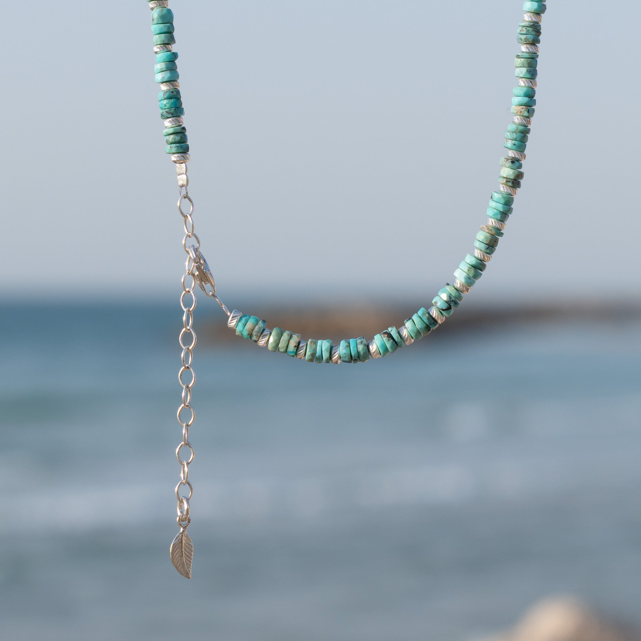 Turquoise and pearl necklace - El Sunzal